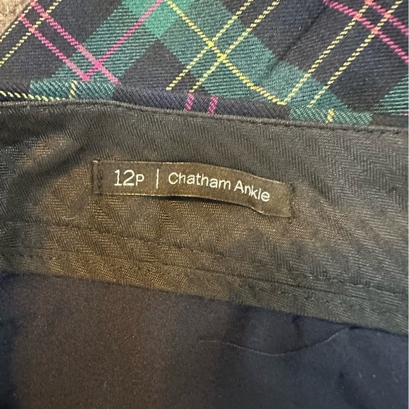 Talbots Wool Blend Plaid Chatham Ankle Pants, Size 12 Petite, Highland Green - Picture 7 of 10